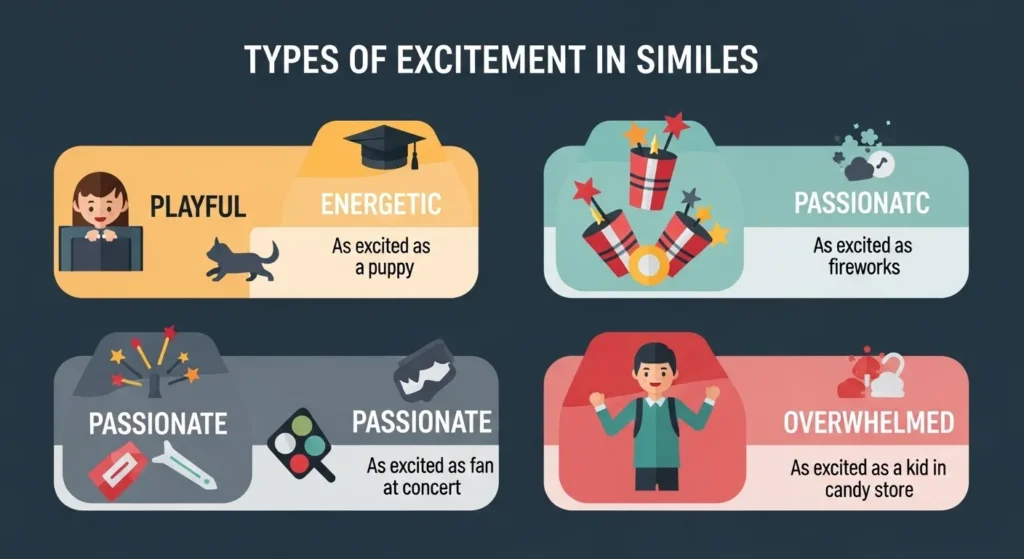 As excited as a fan at a concert