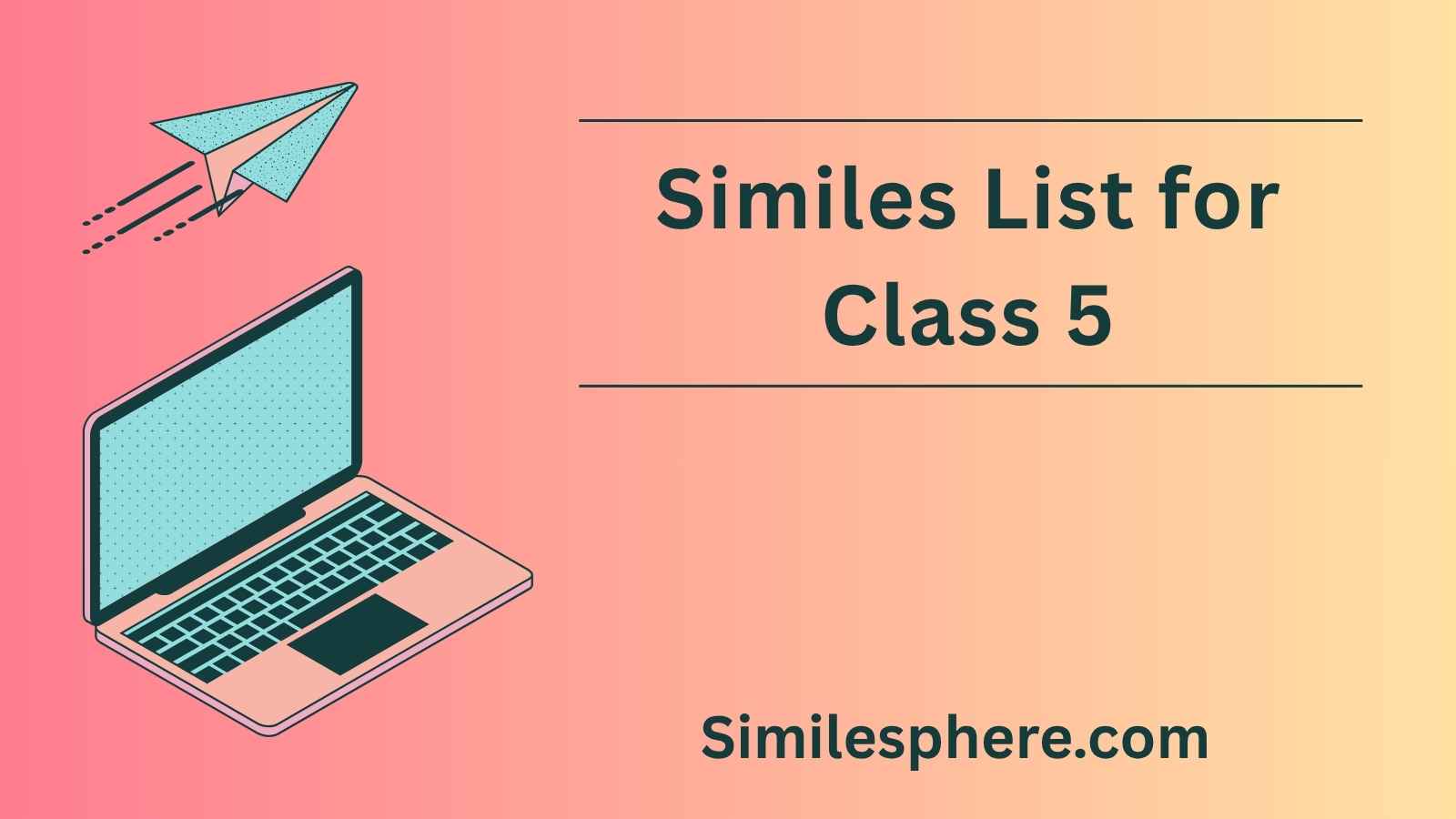 Similes List for Class 5