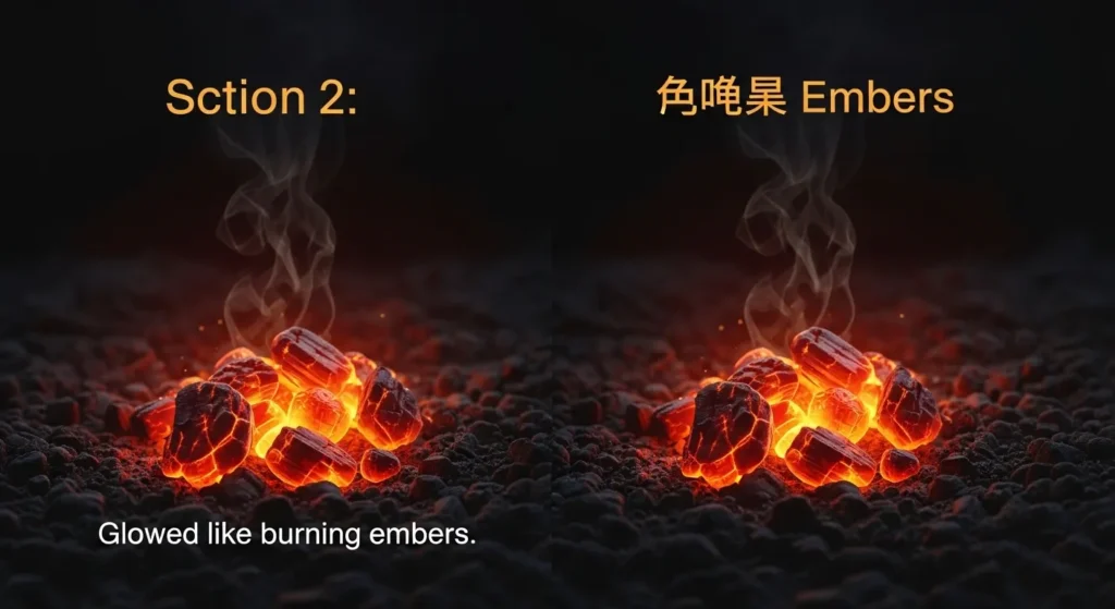 Create an infographic for fiery sunset similes:
Sections:
🔥 Fire → Burned like a quiet fire
🌋 Embers → Glowed like burning embers
🌊 Fire ocean → Like a fiery ocean
🔥 Flames → Danced like flames
Title:
“Fiery & Intense Sunset Similes”
The sunset looked like a burning sky