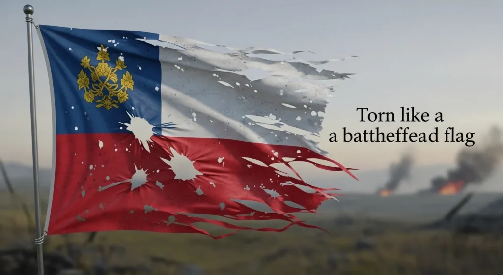 Torn like loose threads