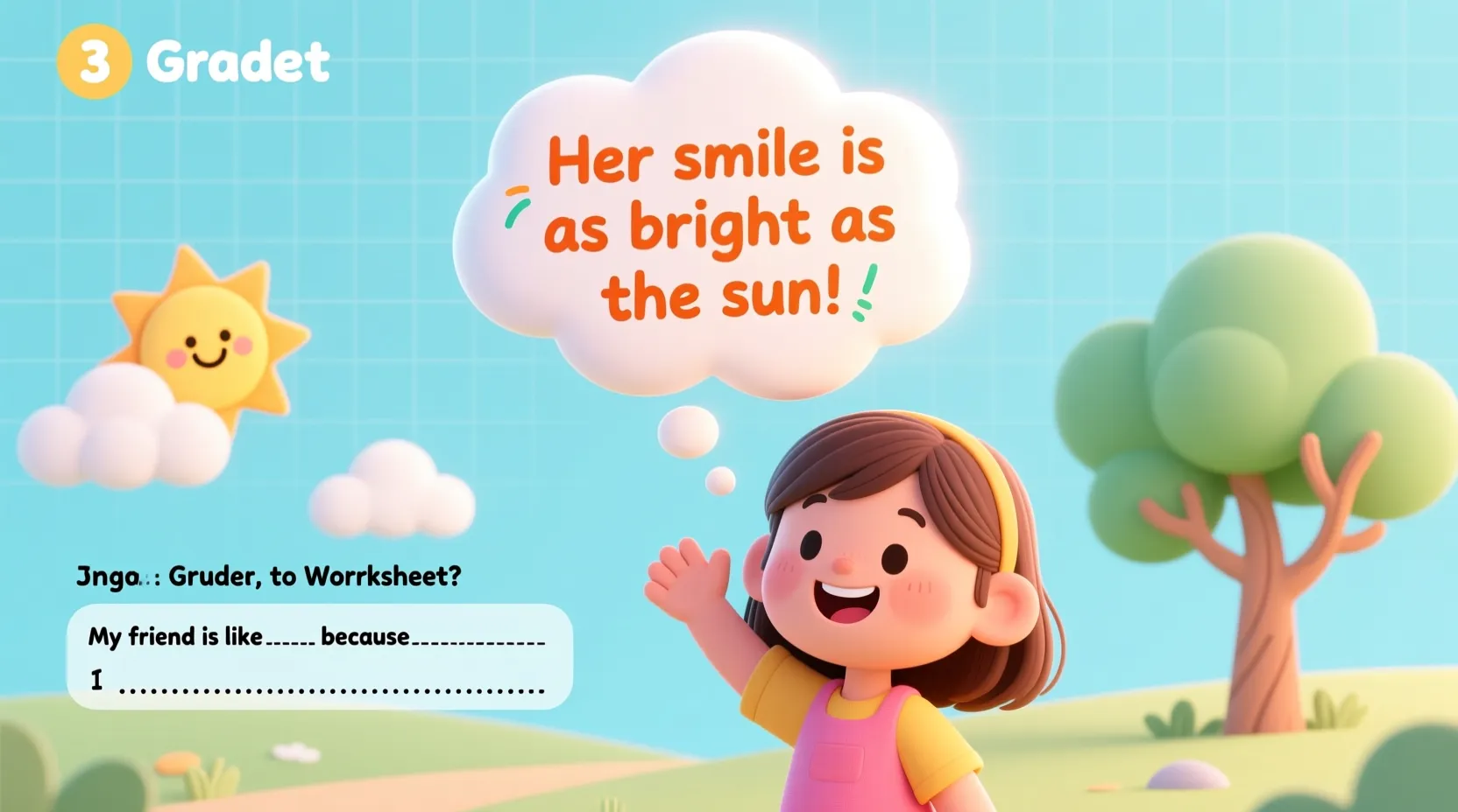 Similes Worksheet for Grade 3