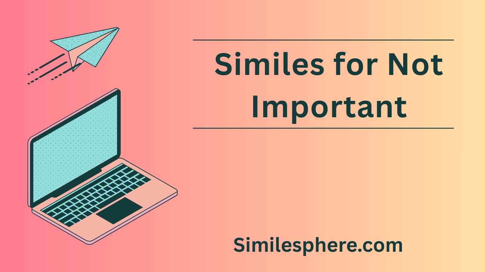 Similes for Not Important
