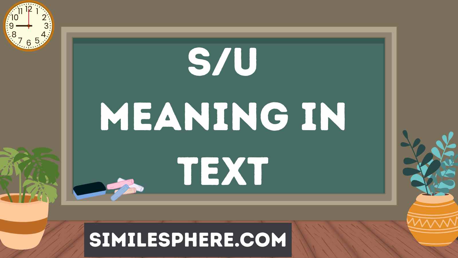 s/u Meaning in Text